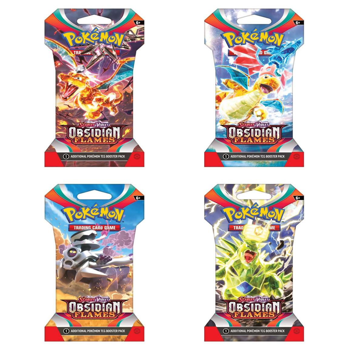 Pokemon Obsidian Flames Sleeved Booster - Styles May Vary