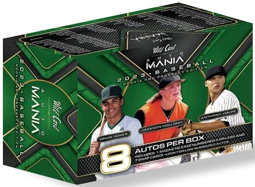 Wild Card 2023 Auto Mania Rookie Prospect Baseball Hobby Box