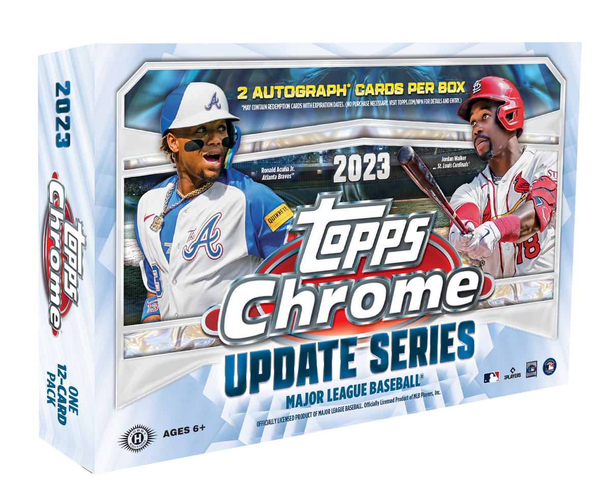 Topps MLB 2023 Chrome Update Series Baseball Trading Card Breaker Box