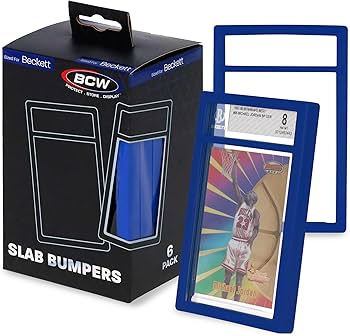BCW BGS Graded Slab Bumpers, 6 Pack (Blue)