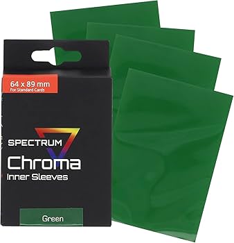 BCW Chroma Green Inner Sleeves 100 Pack Standard Size