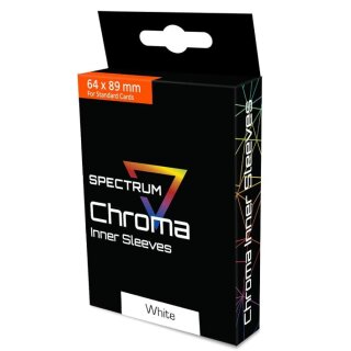 BCW Diversified Chroma White Inner Sleeves, 100 Pack Standard Size