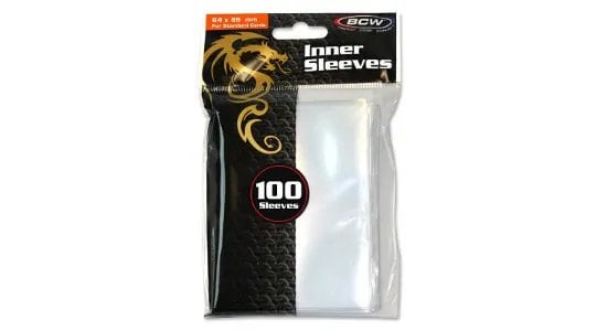 BCW Diversified Chroma White Inner Sleeves, 100 Pack Standard Size