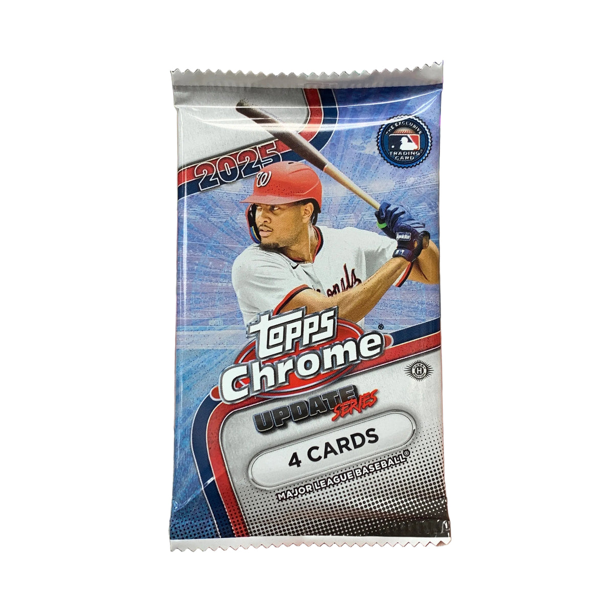 2025 Topps Chrome Update Series Baseball 4 Card Hobby Pack