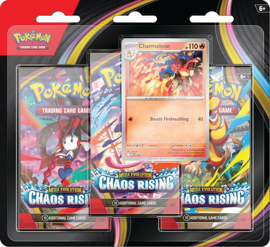 POKEMON Chaos Rising 3 Pack Blister [Charmeleon] - ME04: Chaos Rising