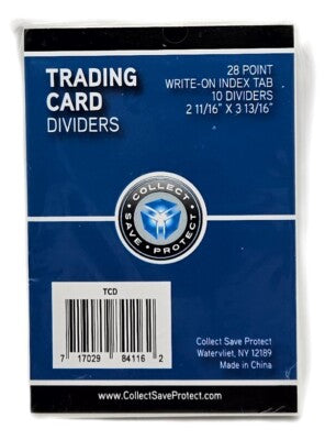 Collect Save Protect 28pt Tall Trading Card Dividers