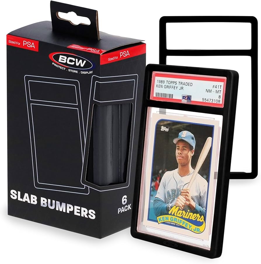 BCW PSA Slab Bumpers - 6pk (Black)