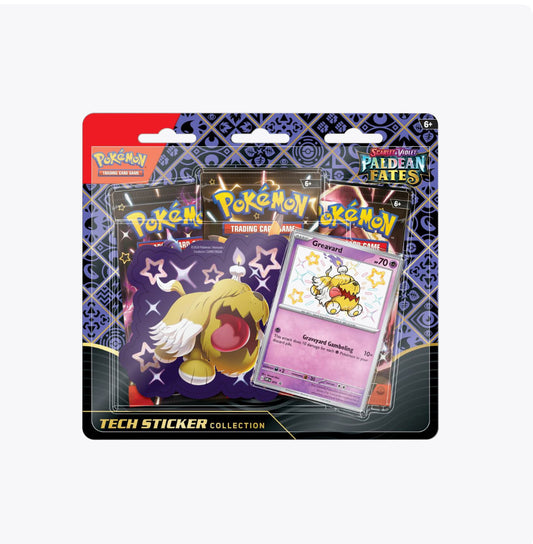 Pokemon TCG Scarlet & Violet Paldean Fates Tech Sticker Collection (Greavard)