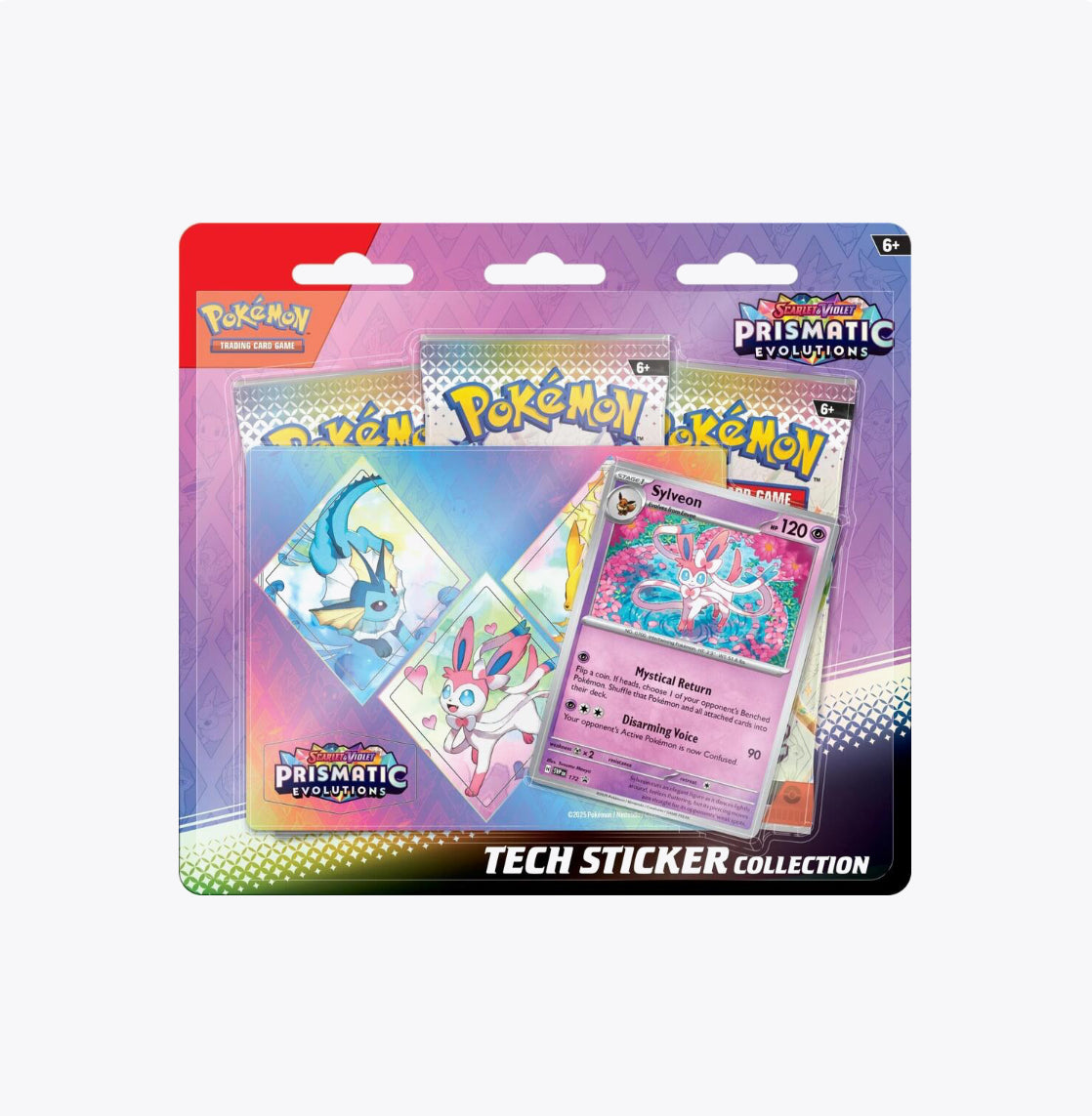 Pokémon Scarlet & Violet Prismatic Evolutions Tech Sticker (Sylveon)(Leafeon) Varies