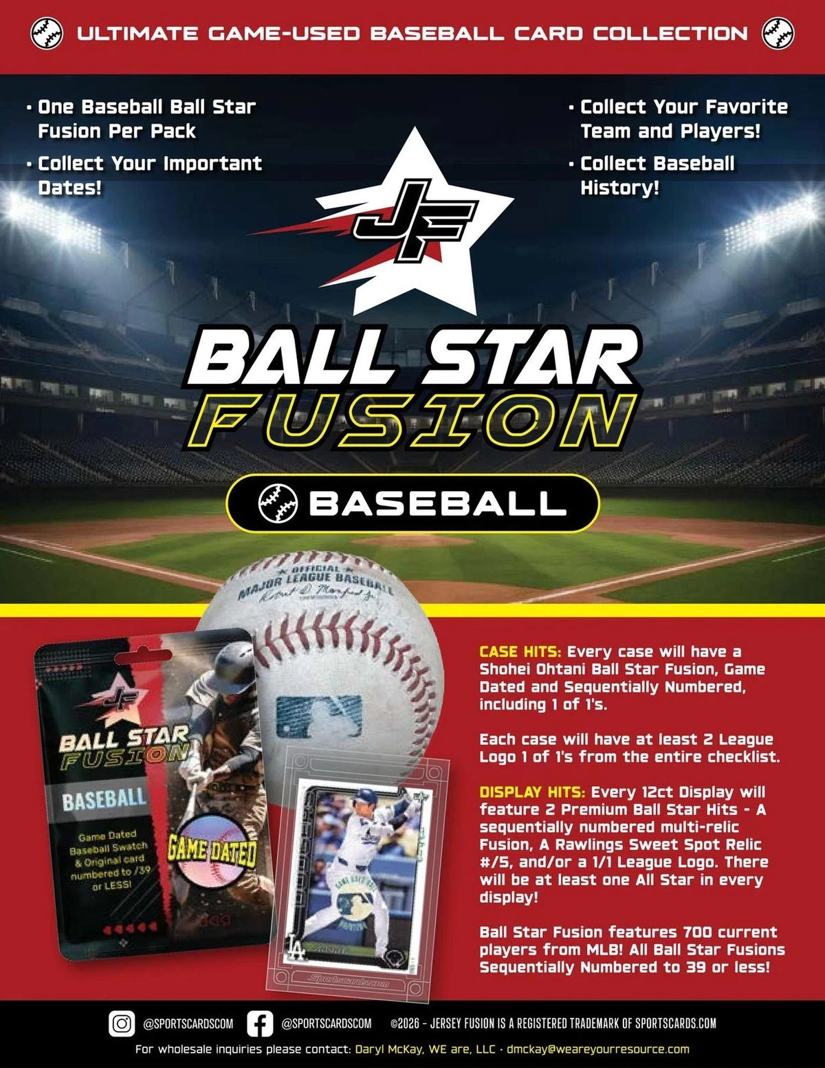 2026 Jersey Fusion Baseball Ball Star Fusion Pack