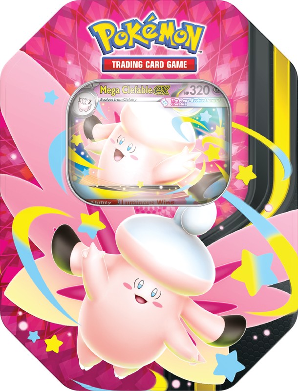 Pokemon TCG: Tin - Mega Moonlit MEGA Clefable EX