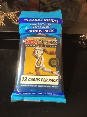 Panini 2019-20 Hoops Premium NBA Basketball 15 Cards Pack