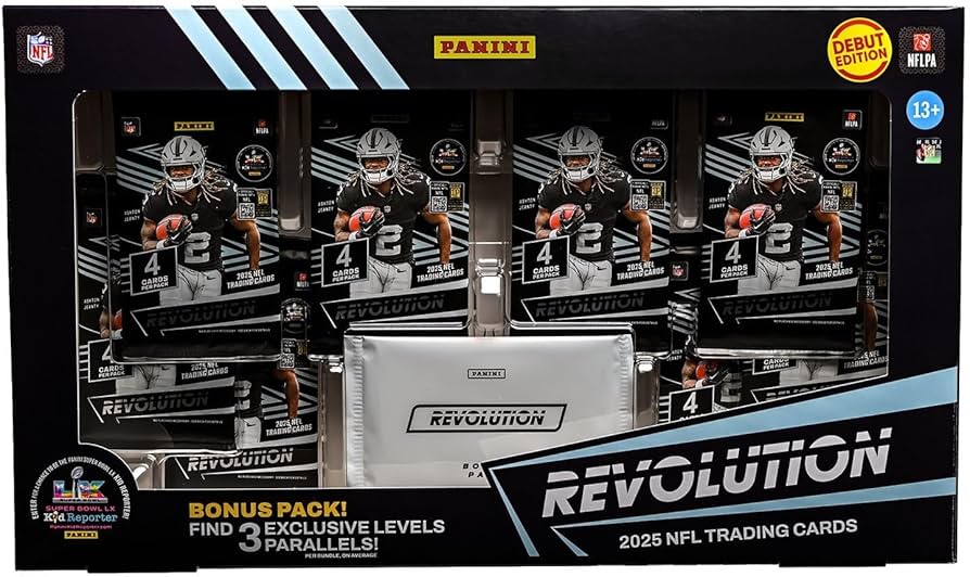 Panini 2025 NFL Revolution Football Trading Card Bundle