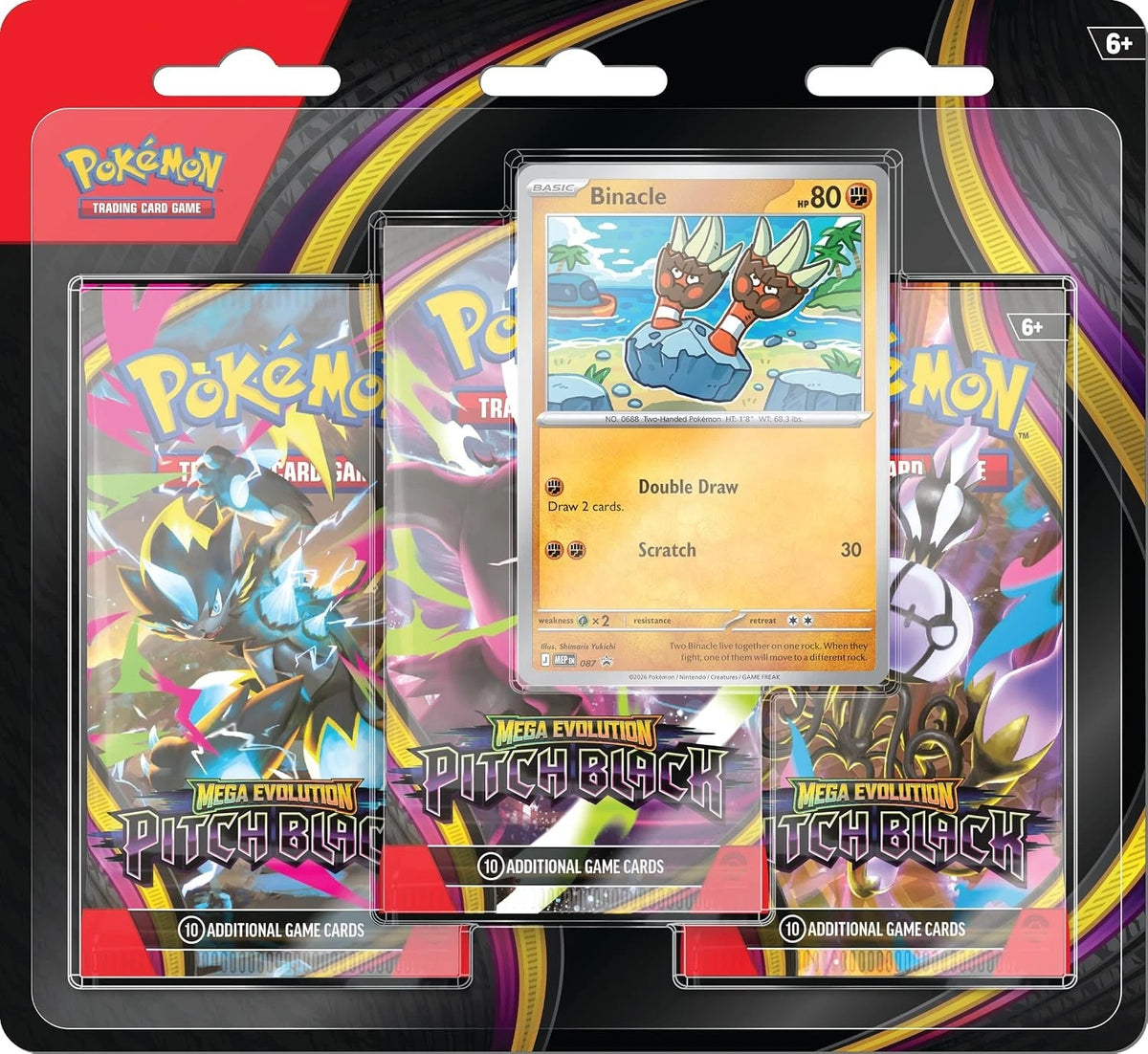 Pokemon- Pitch Black 3-Pack Blister Pack (Random Promo)