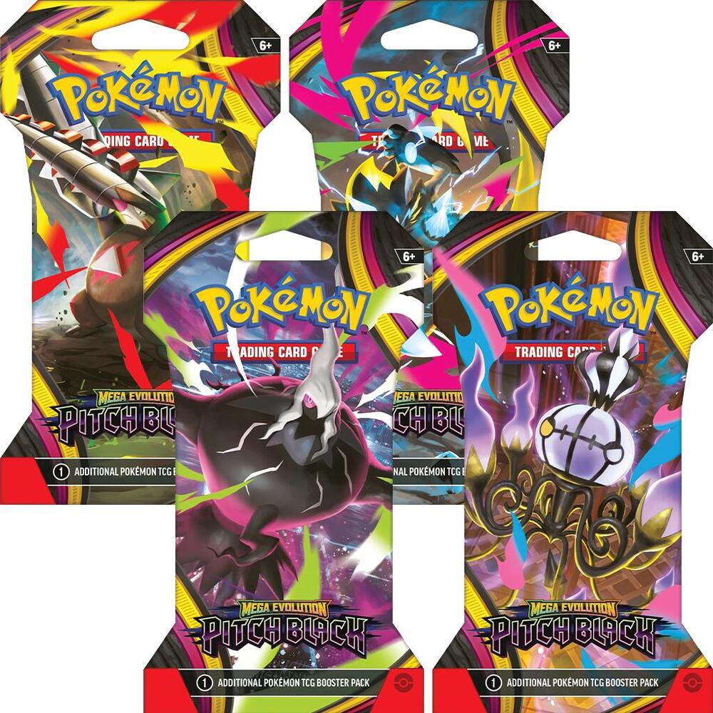 Pokemon - Pitch Black Sleeved Booster Pack - ME05: Pitch Black (Pack Art Varies)