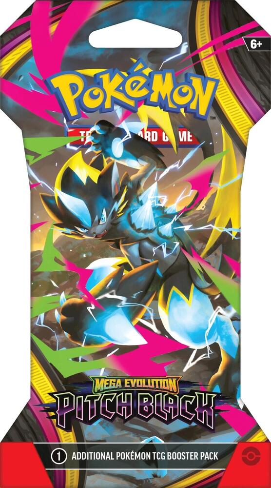 Pokemon - Pitch Black Sleeved Booster Pack - ME05: Pitch Black (Pack Art Varies)