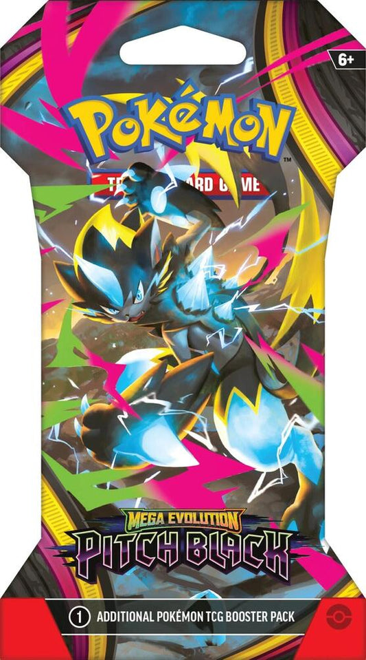 Pokemon - Pitch Black Sleeved Booster Pack - ME05: Pitch Black (Pack Art Varies)