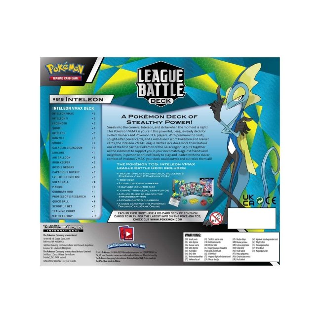 Pokémon Inteleon VMAX League Battle Deck