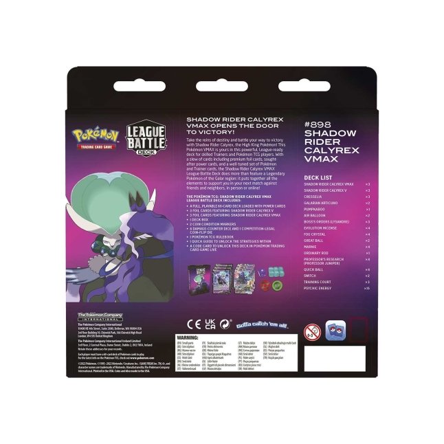 Pokémon TCG Shadow Rider Calyrex VMAX Battle Deck