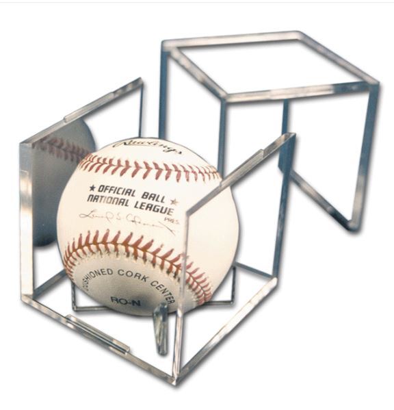 Pro-Mold Baseball Square Cube with 5+ Year UV Pedestal