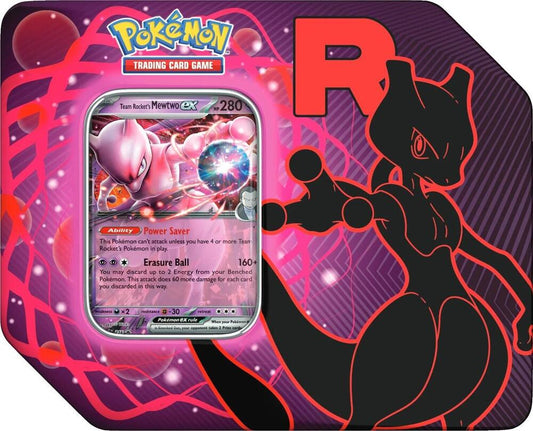 Pokémon Team Rocket Trading Card Game Tin (MewTwo)