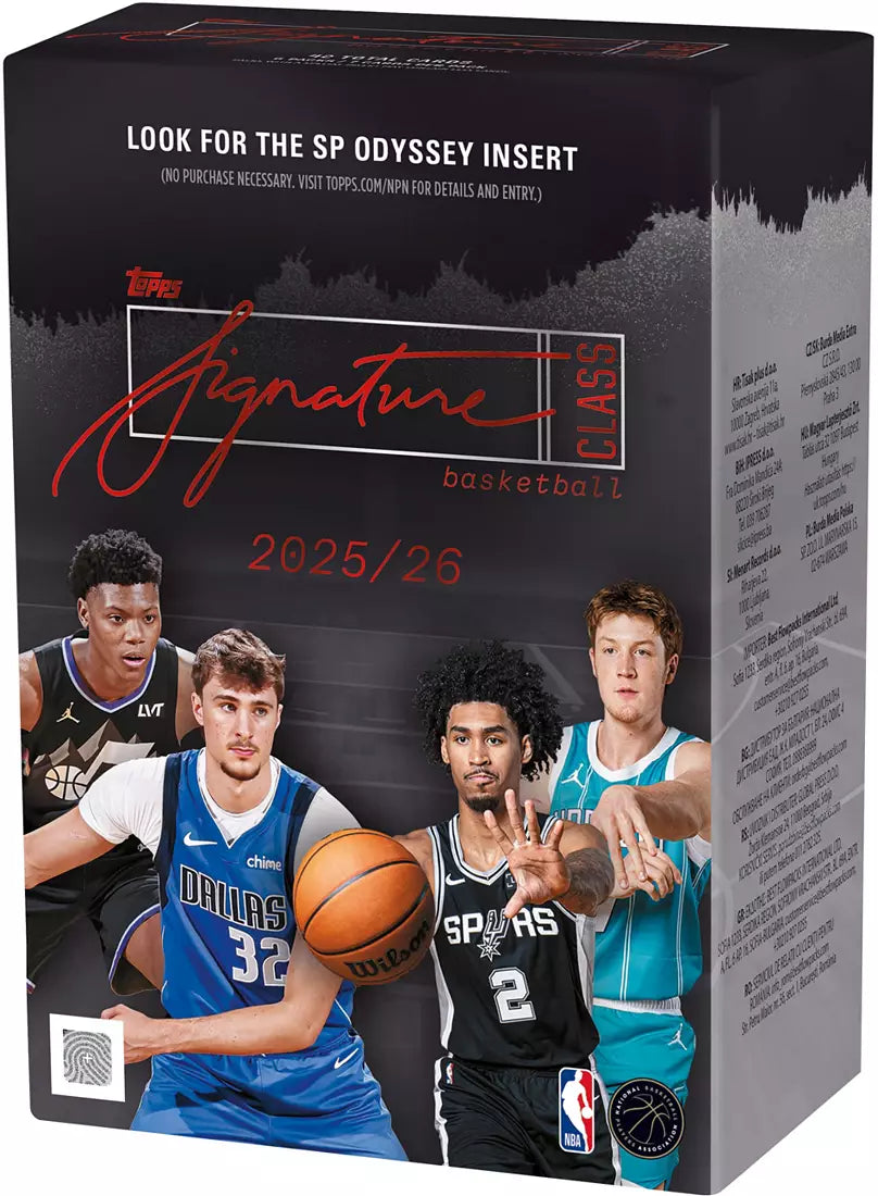 2025-26 Topps NBA Signature Class Value Box Blaster