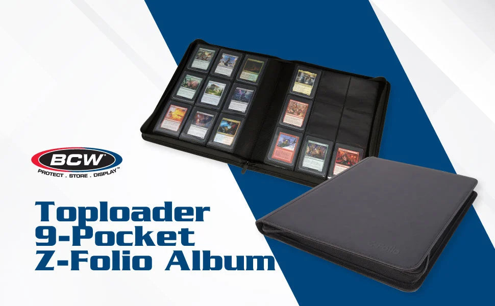 BCW Z-Folio Card Binder 12-Pocket 252 Top Loaders (Choose Your Color)