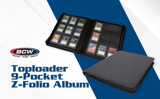 BCW Z-Folio Card Binder 12-Pocket 252 Top Loaders (Choose Your Color)