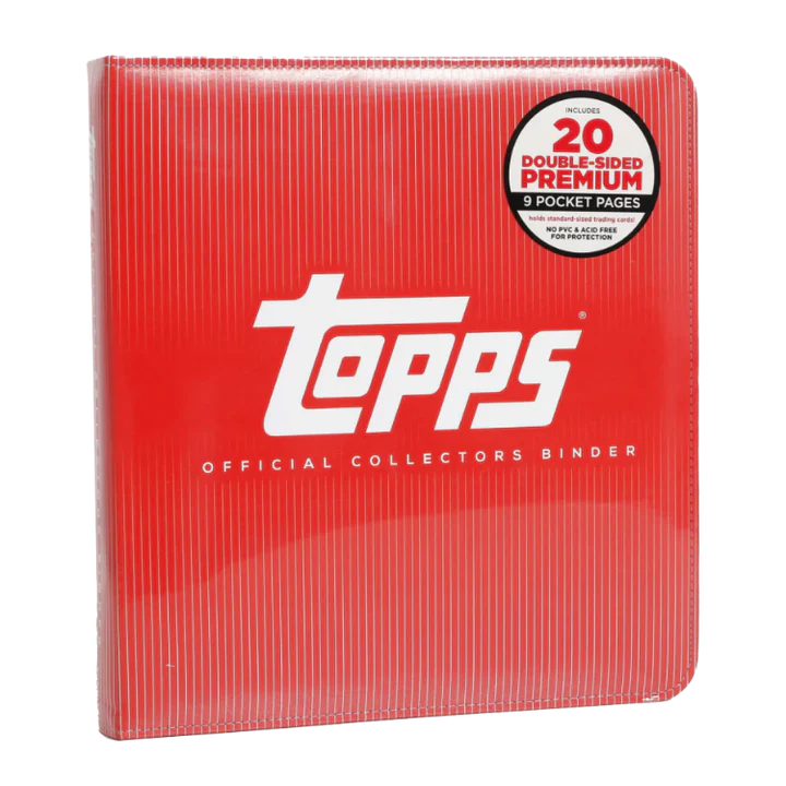 Topps Red Official Collectors Binder with Sheets