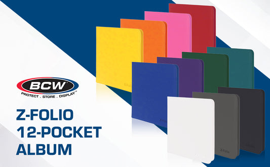 BCW Z-Folio Card Binder 12-Pocket 480 Cards (Choose Your Color)