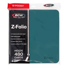 BCW Z-Folio Card Binder 12-Pocket 480 Cards (Choose Your Color)