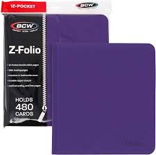 BCW Z-Folio Card Binder 12-Pocket 480 Cards (Choose Your Color)