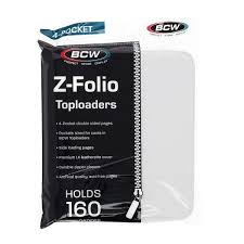 BCW Z-Folio Card Binder 4-Pocket Holds 160 Top Loaders (Choose Your Color) (Copy)