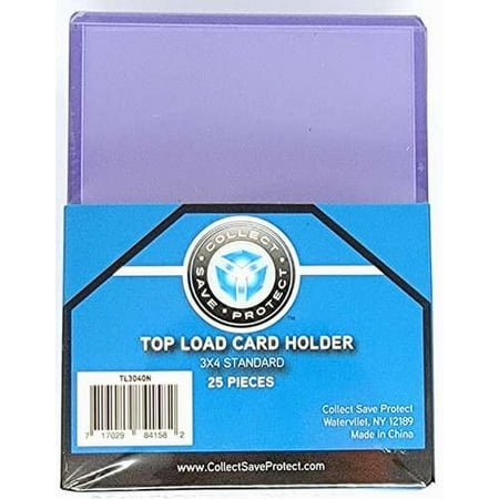 Collect Save Protect BCW 3x4 TopLoad 108pt 2.75mm