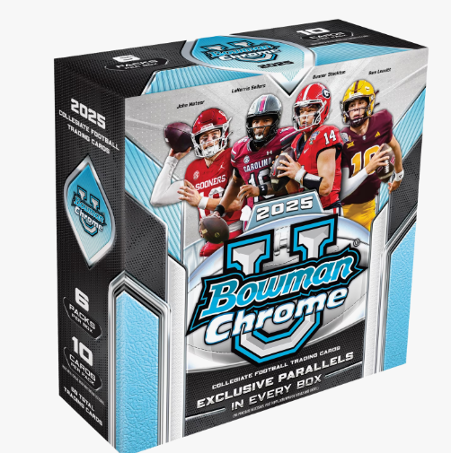 Topps 2025 Bowman University Chrome Football MEGA Box