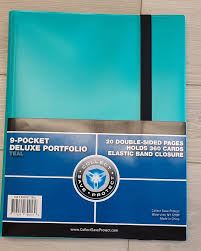 CSP 9-Pocket Portfolio Album, Holds 360 Cards, TEAL