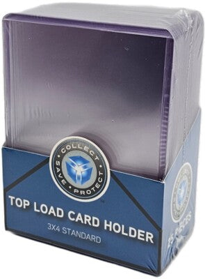 CSP Standard Top Load Card Holder - Regular 35pt Rigid 3x4 Toploaders