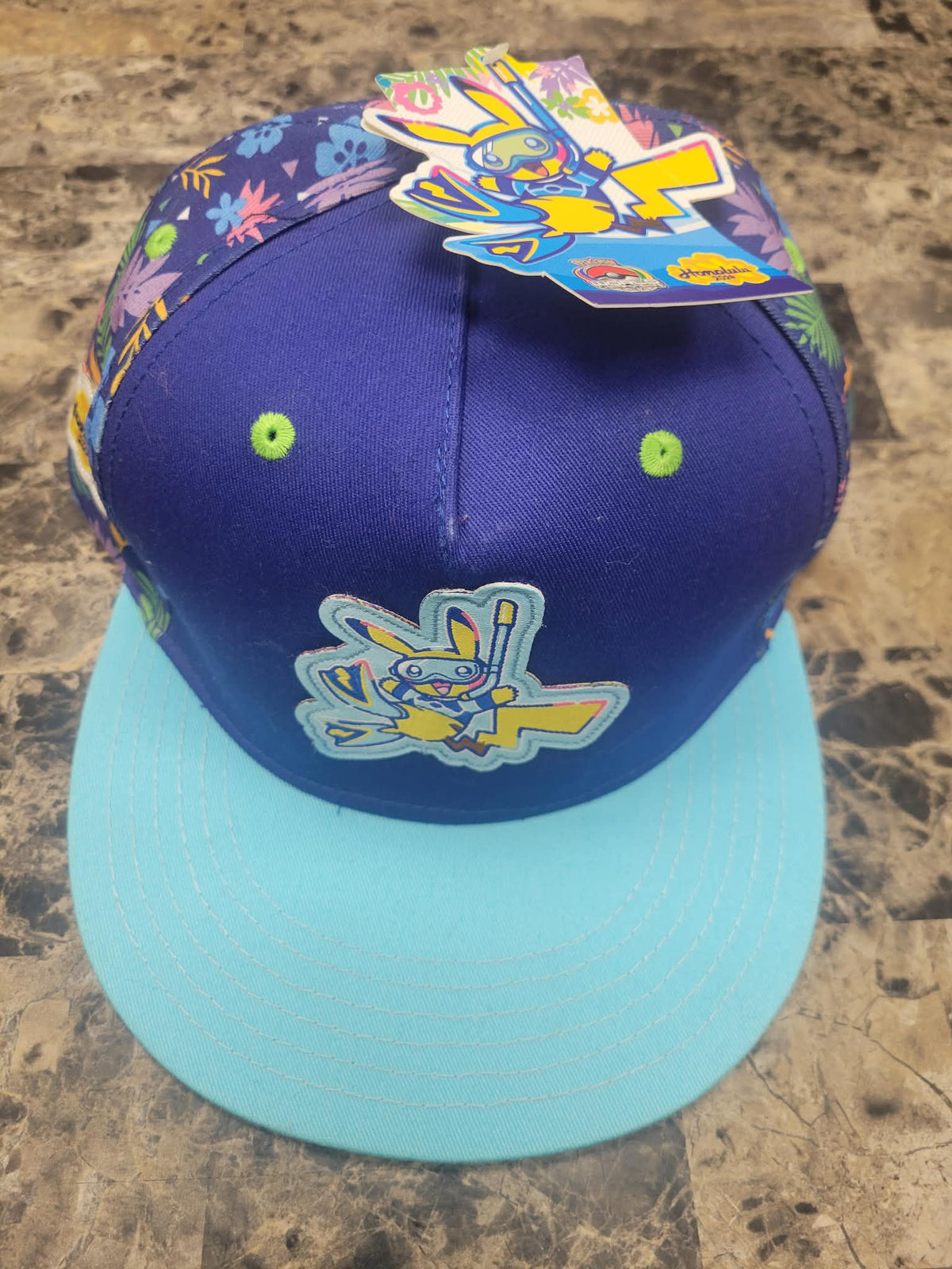 Pokemon Cap WCS 2024 Honolulu Pikachu Blue New with Tag RARE!
