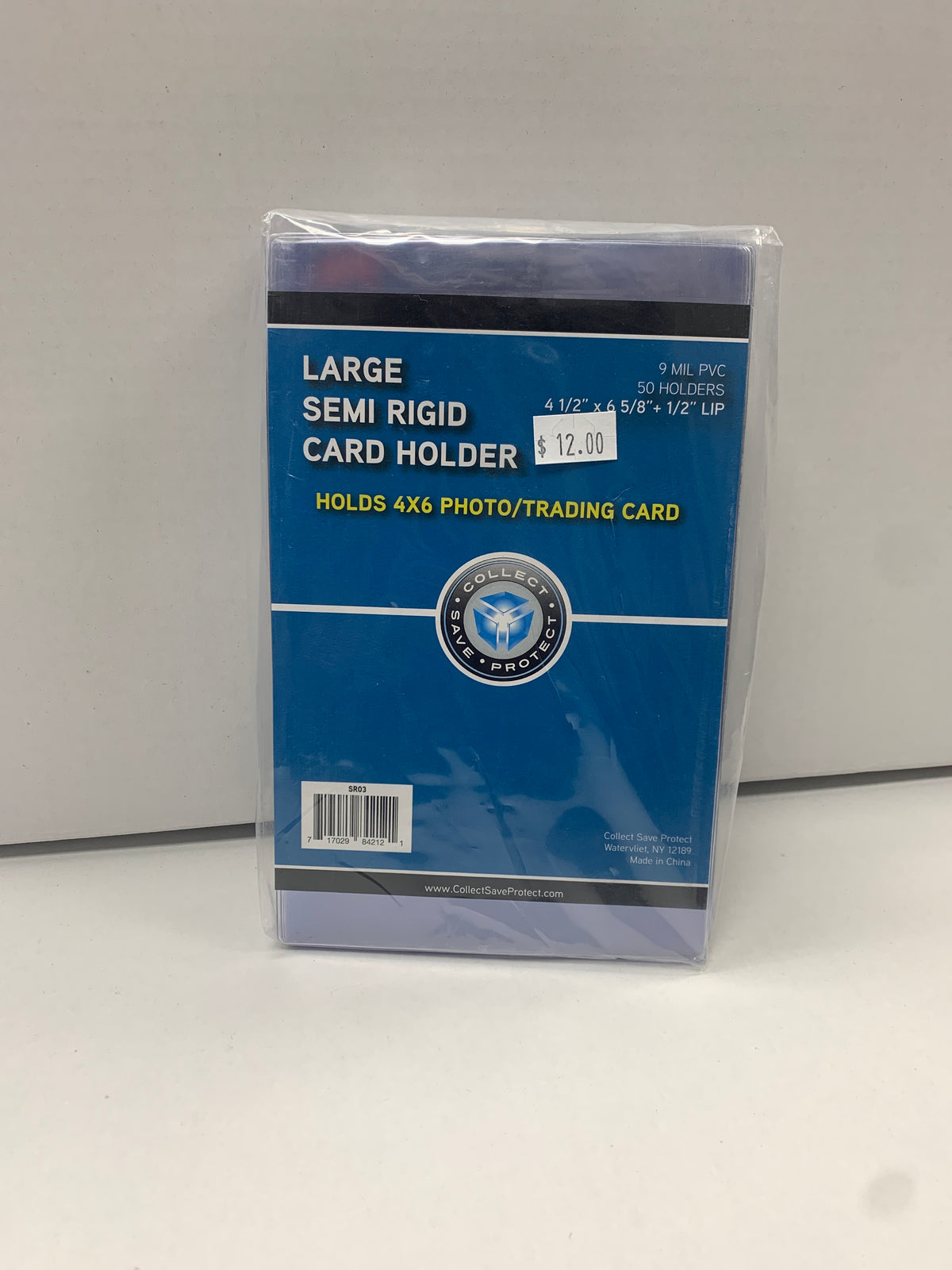 CSP Large Semi Rigid Card Holder 4x6 Photo/Trading Card