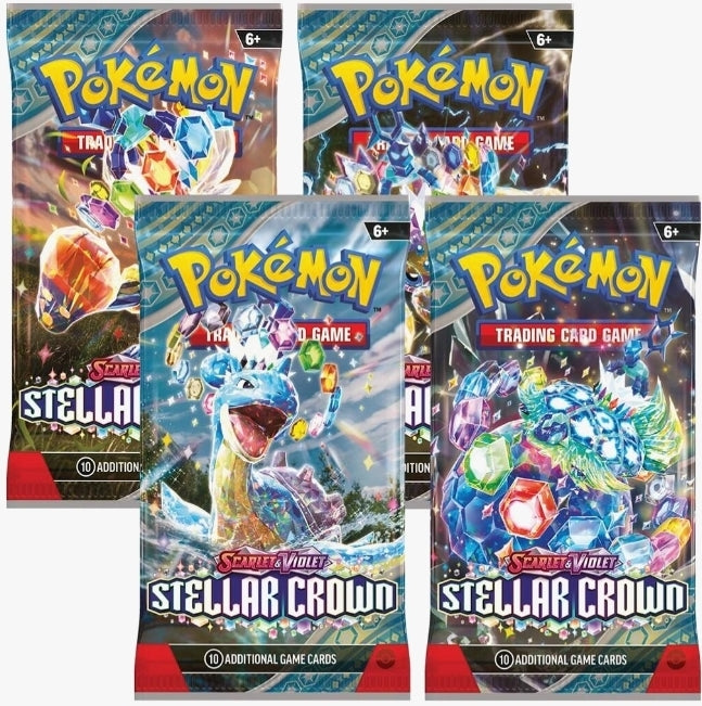 Pokemon Stellar Crown TCG Booster Card Pack