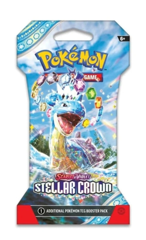 Pokemon Stellar Crown TCG Sleeved Booster Card Pack
