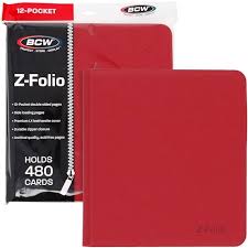 BCW Z-Folio Card Binder 12-Pocket 480 Cards (Choose Your Color)