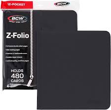 BCW Z-Folio Card Binder 12-Pocket 480 Cards (Choose Your Color)