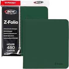 BCW Z-Folio Card Binder 12-Pocket 480 Cards (Choose Your Color)