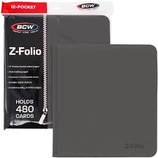 BCW Z-Folio Card Binder 12-Pocket 480 Cards (Choose Your Color)